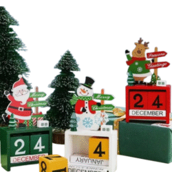 🎅🏼 Calendario Navideño en Madera – Vive la Emoción de Cada día de Diciembre 🕯️